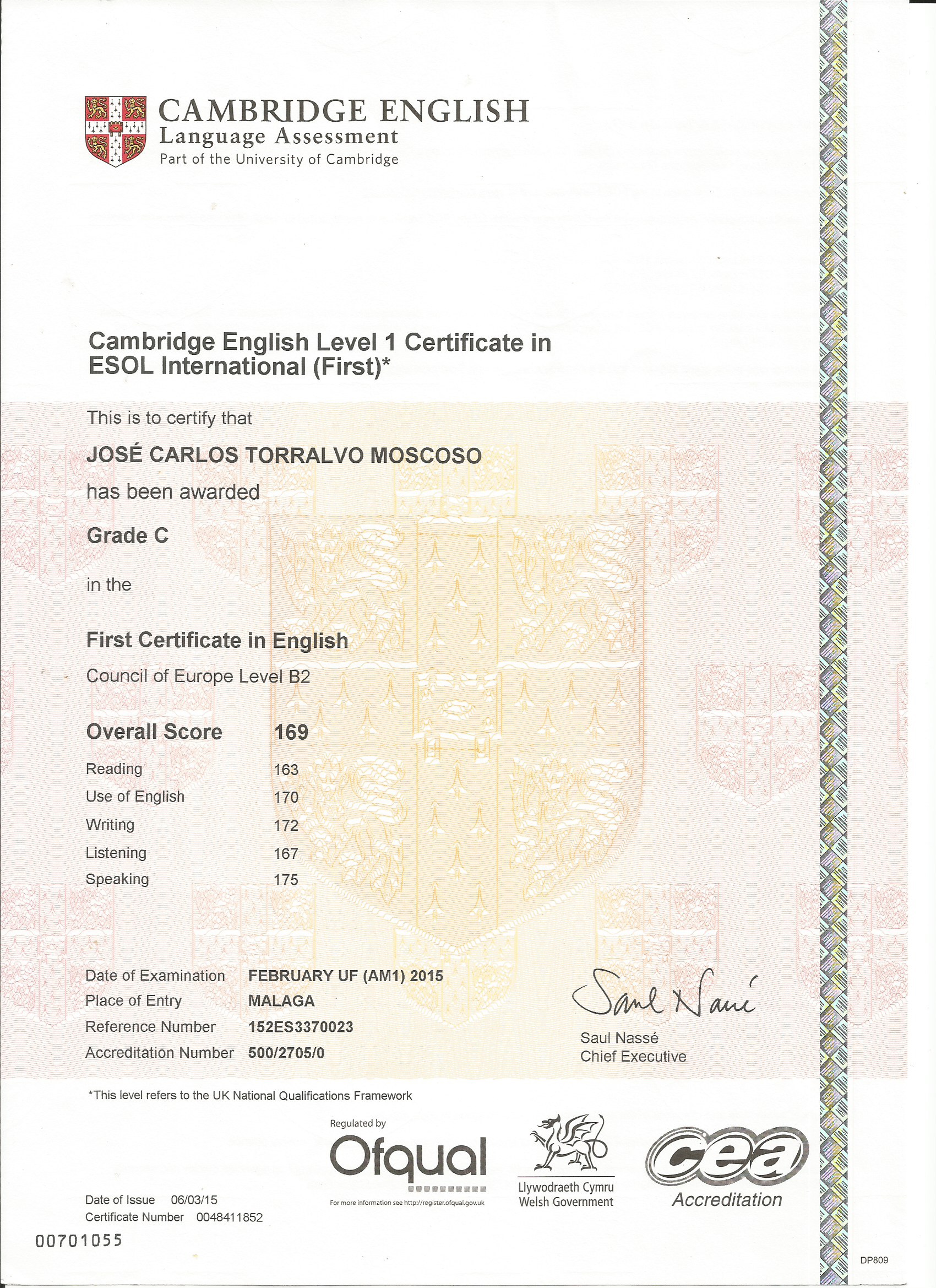 First Certificate B2